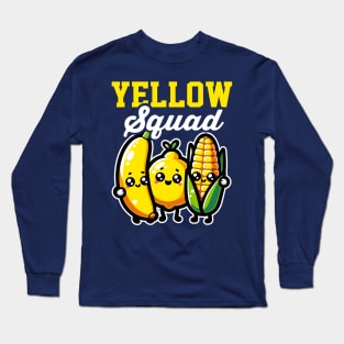 Yellow Squad Banana Lemon & Corn Long Sleeve T-Shirt